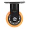 Vestil Polyurethane Rigid Caster 4 In. Diameter x 2 In. Width 594 Lb. Capacity Orange/Black CST-BN-4X2PUP-R - alternate 4
